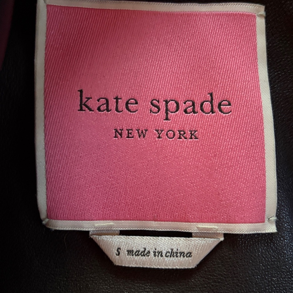 KATE SPADE LEATHER MOTO JACKET - Picture 5 of 6